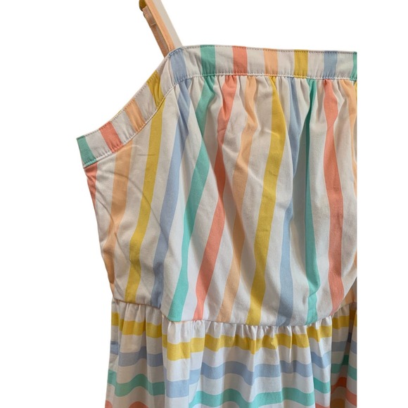 NWT Wonder Nation Girl's Plus Size Large Sundress Adjustable Straps Tiered Maxi - Picture 3 of 12